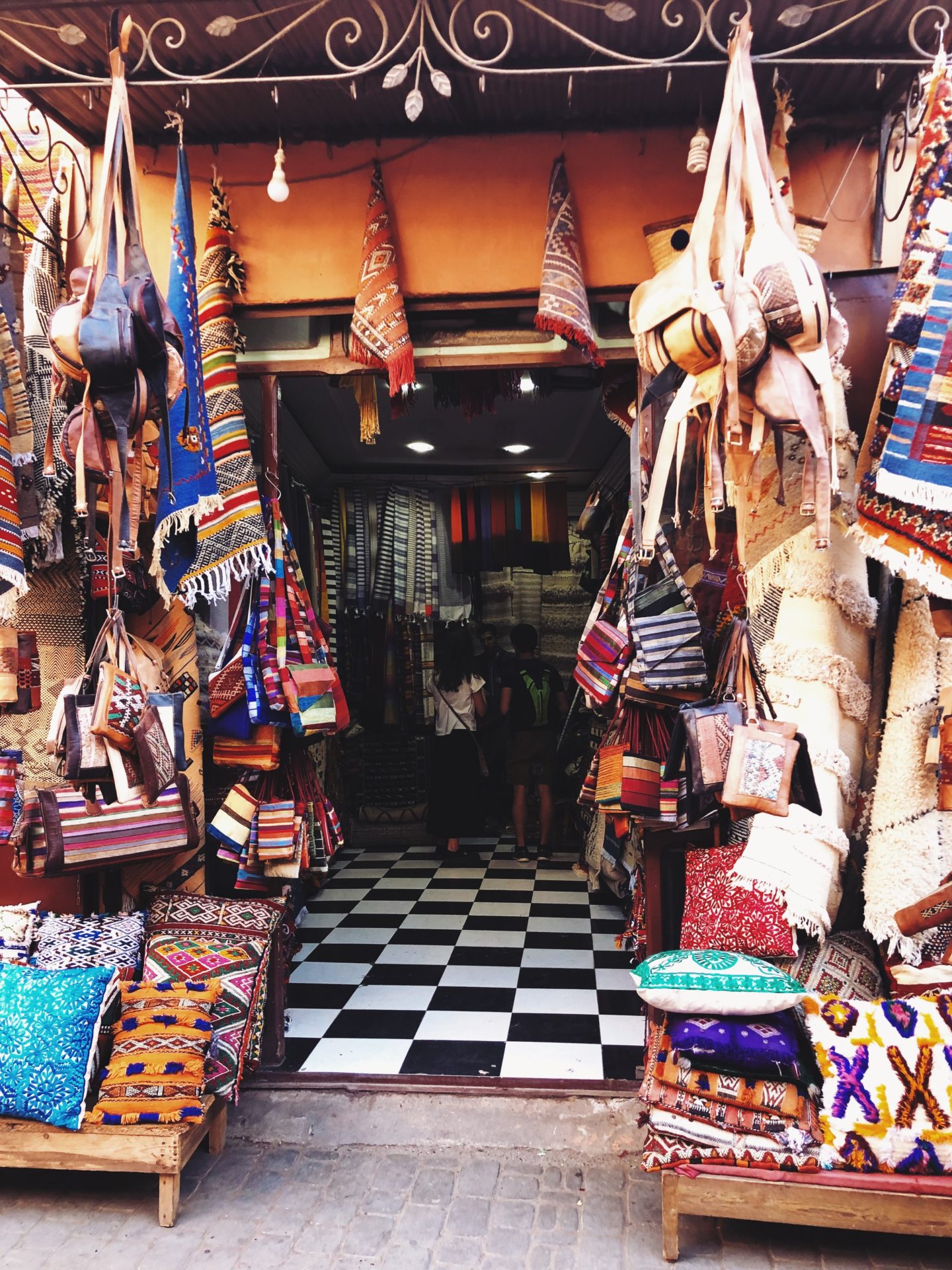 marrakesh rug shop morocco
