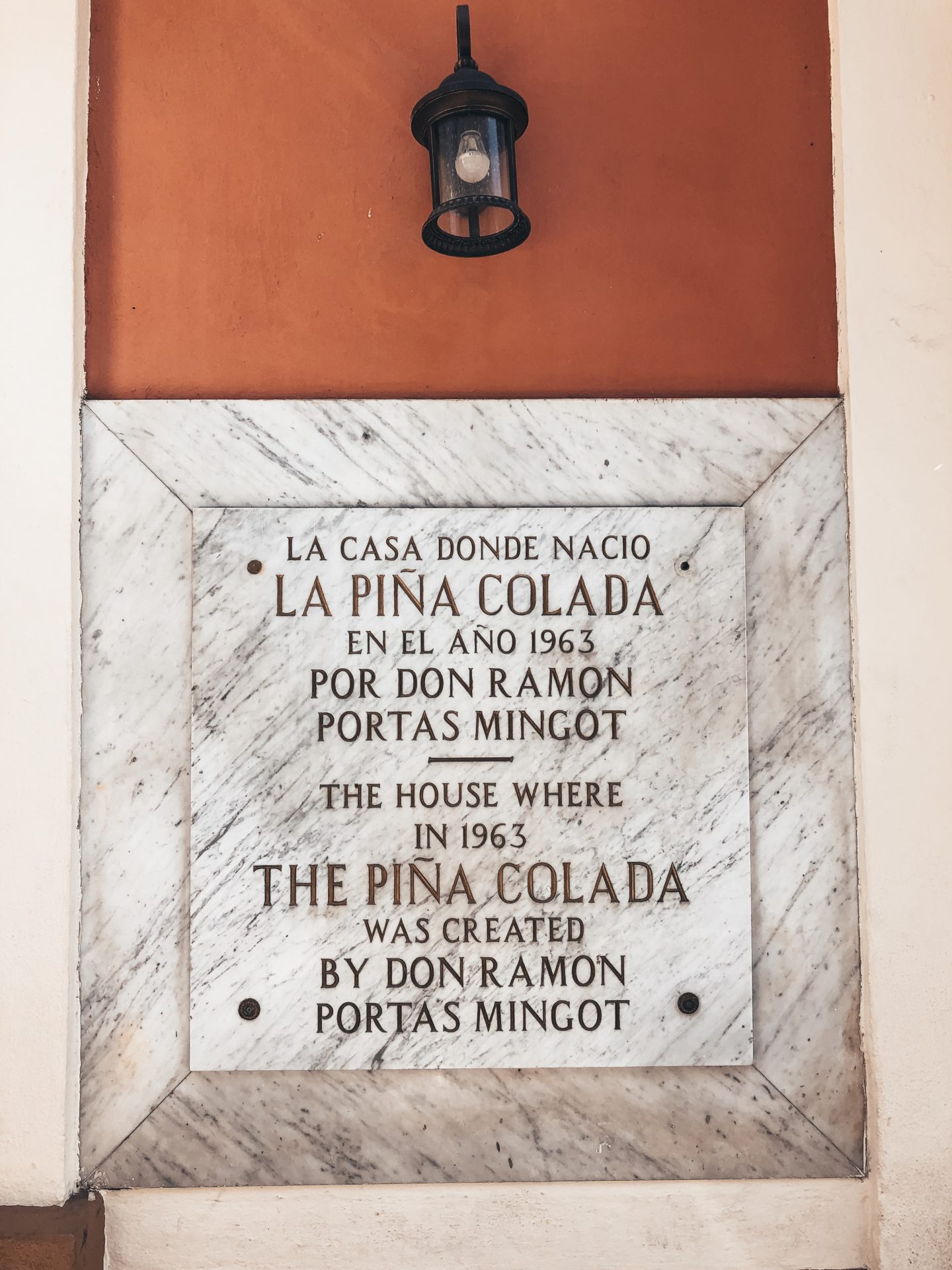 Pina Colada invented in Old San Juan Puerto Rico