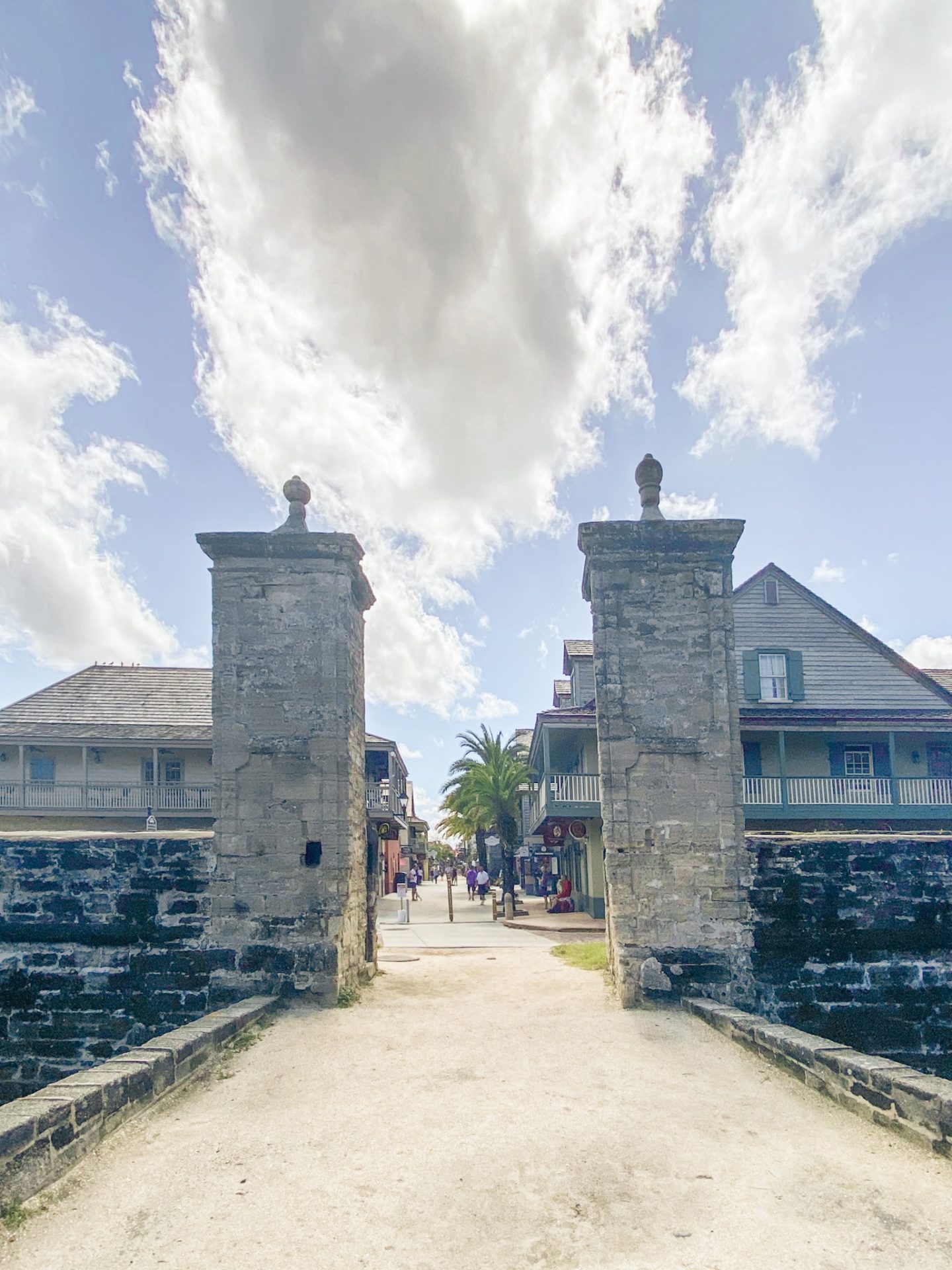 st augustine old city gates, old stone structure